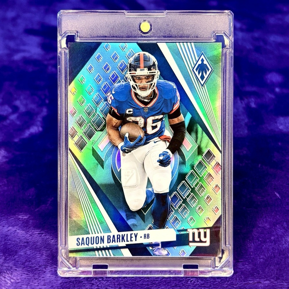 Saquon Barkley 2023 Panini Phoenix Teal SSSP Card 98/125 New York Giants